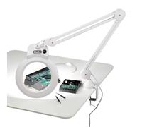 Clarke International CLARKE SAM170A 850LM SWING ARM DESKTOP MAGNIFYING LIGHT (230V)