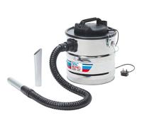 Clarke International Vac King Ash Vacuum Cleaner, 1200W, Stainless Steel, with Flexible Hose
