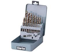 Clarke Metal Worker Cobalt Drill Set 19 Piece CHT383