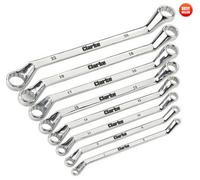 Clarke CHT807 8 piece 6 - 22mm Deep Offset Ring Spanner Set