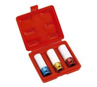 Clarke PRO184 1/2" Square Drive Alloy Wheel Thin Wall Impact Socket Set 3 Piece