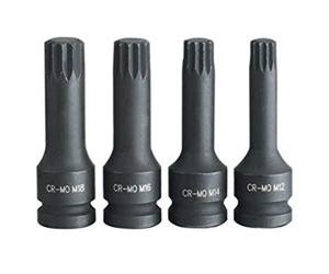Clarke PRO216 4 Piece Impact Spline Set