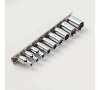 Clarke PRO416 9 Piece 1/4 Drive Socket Set on Clip - Metric"