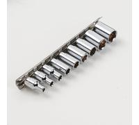 Clarke PRO416 9 Piece 1/4" Drive Socket Set on Clip - Metric