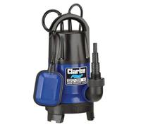 Clarke PSV6A 1.5" 400W Submersible Water Pump with Folding Base & Float Switch, 133L/min Max Flow, 5m Head, Clean & Dirty Water Drainage (230V)