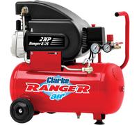Clarke Ranger 8/25 7cfm 24 Litre 2HP Air Compressor (230V)