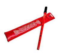 Clarke Red Sweetone C whistle & Dannan Red Vegan leather Pouch