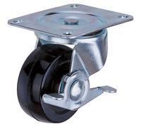 Clarke Rubber Castor Wheels Fixed / Swivel / Swivel & Brake (50mm - 100mm)