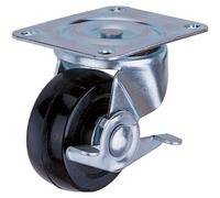 Clarke Rubber Castor Wheels Fixed / Swivel / Swivel & Brake (50mm - 100mm)