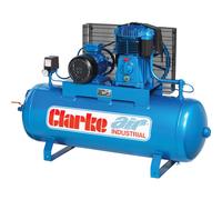 Clarke SE25C200 (WIS) 23cfm 200 Litre 5.5HP Air Compressor (400V)