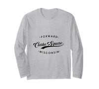 Clarke Square WI State Motto for Men Women. Long Sleeve T-Shirt