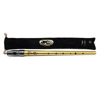 Clarke Sweetone C Traditional Irish Tin Penny Whistle & Soft Black Whistle Pouch (Gold)