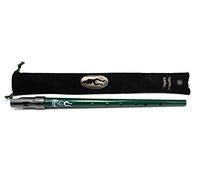 Clarke Sweetone C Traditional Irish Tin Penny Whistle & Soft Black Whistle Pouch (Green)