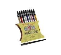 Clarke Sweetone Penny Whistle - The Real Tin Whistle - Plastic Mouthpiece - Mood 10 x D - Display - Assorted Colours