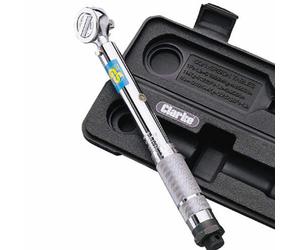 CLARKE TORQUE WRENCH 3/8" DRIVE 10-79 LBF/FT STEEL RATCHET GARAGE TOOL CASE 204