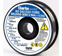 Clarke Weld No Gas Flux Cored Welding Wire 0.9mm x 4.5kg