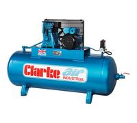 Clarke XE18/200 (O/L) 18cfm 200 Litre 4HP Industrial Air Compressor (230V)