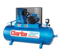 Clarke XE36C200 (WIS) 30cfm 200 Litre 7.5HP Industrial Air Compressor (400V)