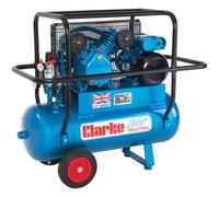 Clarke Clarke XEPVH16/50 (O/L) 14cfm 50 Litre 3HP Portable Industrial Air Compressor with Cage (110V)