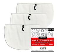Clarkia Cotton Cheese Cloth Bag Yogurt Nut Milk Strainer - Made by Muslin Cloth for Kitchen nut Milk Bags Hung Curd Cloth Strainer Bag (3)