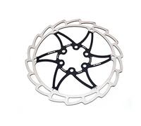 Clarks 160mm Red Standard Rotor - Universal Single Piece Stainless Steel Non-Floating Rotor for Brake Systems on MTB, Hybrid & Road Bikes