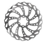 Clarks 180mm Rotor. Single Piece Wavy Bike Rotor. 6 Bolt. Stainless Steel.