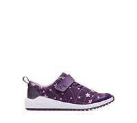Clarks Aeon Late Older Textile Trainers in Purple Combi Standard Fit Size 13