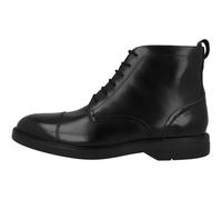 Clarks Aldwin Cap Mens Black Leather, 10.5