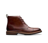 Clarks Aldwin Cap Mens Mid Tan Lea, 8.5