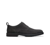 Clarks Aldwin Lace Dark Grey Suede Oxford Shoes Grey