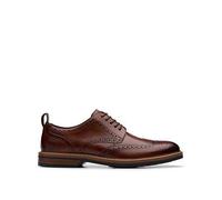 Clarks Aldwin Limit Brogue Shoes, Brown, Size 11, Men Brown