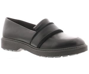 Clarks Alexa Ruby Women's Black Leather Flat Shoes, Size: 6.5