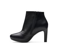 Clarks Ambyr Rise 26175155 Womens Black Leather Ankle & Booties Boots