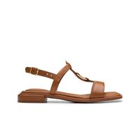 Ariany Sling Tan Leather Clarks Brown 4-Standard Fit