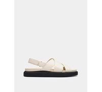 Clarks Aristella Leather Sandal D Fit Cream 7