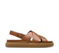 Clarks Women's Aristella Sun Sandal, Tan Leather, 7.5 UK
