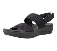 Clarks for woman. 26177184 Arla Stroll Sandals black (7UK= 41), Fabric, 3 to 5 cm, Velcro, Casual