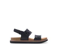 Clarks for woman. 26181408 Arwell Glide leather sandals black (35.5), 3 to 5 cm, Velcro, Casual