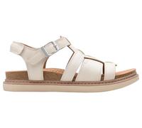 Clarks Women's Arwell Sun Sandal, Cream Leather, 4.5 UK