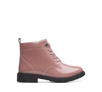 Clarks Astrol Lace K. Ankle Boot, Pink Pat, 10.5 UK Child