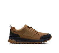 Clarks Atl Trek Dark Sand Nubuck Lace Up,atl,trainers In Beige Beige 8.5-Standard Fit