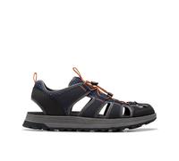 Clarks Mens ATL Trek Wave Navy Flat Sandals,Closed Toe Sandals