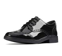 Clarks Aubrie Craft Y School Shoes for Girls Senior Black 36