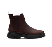 Clarks Badbury Easy Dark Brown Leather Ankle Boots Brown 9.5-Standard Fit
