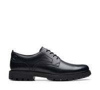 Clarks Batcombe Tie Black Leather Lace Up,derby Shoes Black 11-Standard Fit