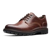 Clarks Originals Men's Shoes Batcombe Tie Oxford Dark Tan Leather 6.5 UK