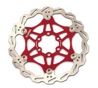 Clarks Bicycle Cycle Bike CFR-06 L/Weight Floating Rotor Red - 180 MM