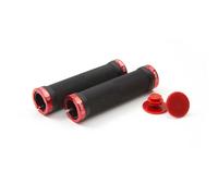 Clarks Bicycle Cycle Bike Double Sided Lock-On Grips Black / Red