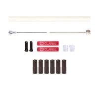 Clarks Bicycle Cycle Bike S-Steel Road/MTB Brake Cable Kit White - Pack Of 2