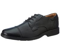 Clarks Men's Clarkslite Cap Oxford, Black Leather, 9.5 UK